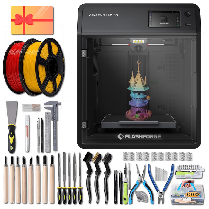 FlashForge Adventurer 5M Pro 3D Printer Maker Bundle - 3D Printernational