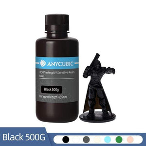 ANYCUBIC 3D Printing Materials Black-500g ANYCUBIC 405nm UV Resin For Photon LCD 3D Printer 500G/1000G