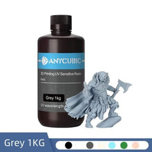 Load image into Gallery viewer, ANYCUBIC 3D Printing Materials Grey-1kg ANYCUBIC 405nm UV Resin For Photon LCD 3D Printer 500G/1000G
