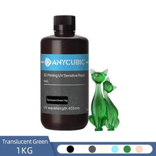 Charger l&#39;image dans la visionneuse de la galerie, ANYCUBIC 3D Printing Materials Trans green-1kg ANYCUBIC 405nm UV Resin For Photon LCD 3D Printer 500G/1000G