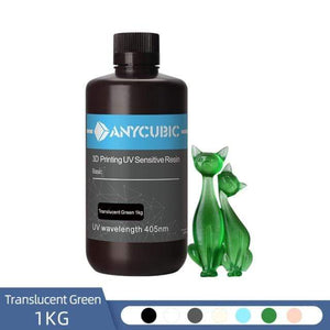ANYCUBIC 3D Printing Materials Trans green-1kg ANYCUBIC 405nm UV Resin For Photon LCD 3D Printer 500G/1000G