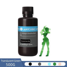 Load image into Gallery viewer, ANYCUBIC 3D Printing Materials Trans green-500g ANYCUBIC 405nm UV Resin For Photon LCD 3D Printer 500G/1000G