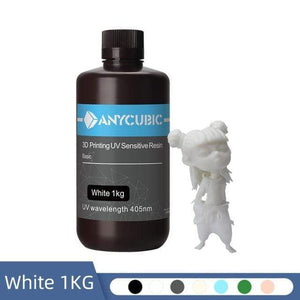 ANYCUBIC 3D Printing Materials White-1kg ANYCUBIC 405nm UV Resin For Photon LCD 3D Printer 500G/1000G