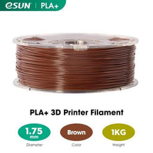 Charger l&#39;image dans la visionneuse de la galerie, eSUN 3D Printing Materials Brown eSUN 3D Printer Filament PLA+ 1.75mm 1KG (2.2 LBS) Spool