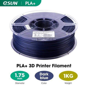 eSUN 3D Printing Materials Dark Blue eSUN 3D Printer Filament PLA+ 1.75mm 1KG (2.2 LBS) Spool