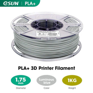eSUN 3D Printing Materials eSUN Glow In The Dark 3D Printer Filament PLA+ 1.75mm 1KG (2.2 LBS) Spool