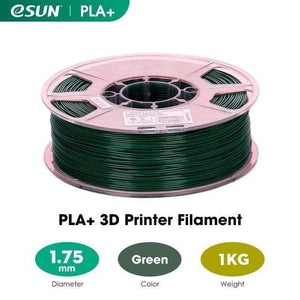 eSUN 3D Printing Materials Green eSUN 3D Printer Filament PLA+ 1.75mm 1KG (2.2 LBS) Spool