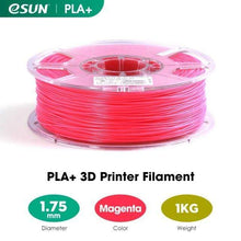 Charger l&#39;image dans la visionneuse de la galerie, eSUN 3D Printing Materials Magenta eSUN 3D Printer Filament PLA+ 1.75mm 1KG (2.2 LBS) Spool