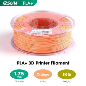 eSUN 3D Printing Materials Orange eSUN 3D Printer Filament PLA+ 1.75mm 1KG (2.2 LBS) Spool