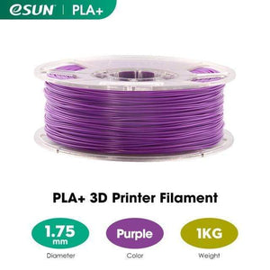 eSUN 3D Printing Materials Purple eSUN 3D Printer Filament PLA+ 1.75mm 1KG (2.2 LBS) Spool