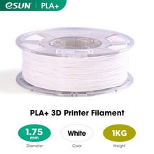 Load image into Gallery viewer, eSUN 3D Printing Materials White eSUN 3D Printer Filament PLA+ 1.75mm 1KG (2.2 LBS) Spool