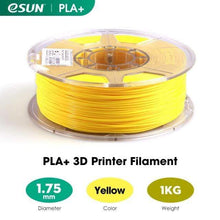 Load image into Gallery viewer, eSUN 3D Printing Materials Yellow eSUN 3D Printer Filament PLA+ 1.75mm 1KG (2.2 LBS) Spool