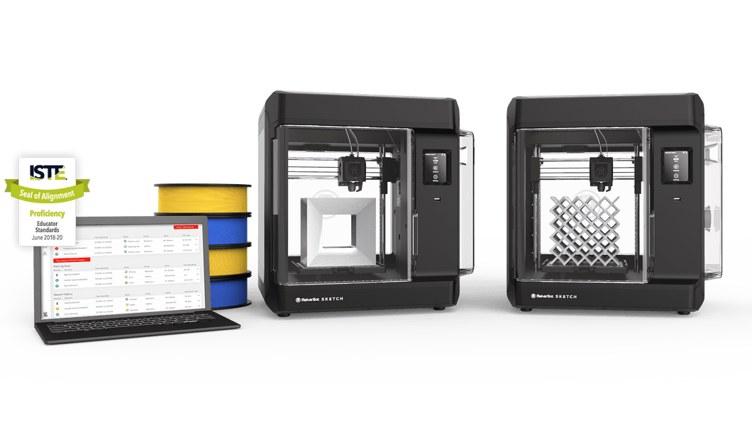 MakerBot 3D PRINTER 2 Printers - MakerBot Sketch Classroom Bundle & Certifications MakerBot Sketch 3D Printer Classroom Bundle For Educational Facilities